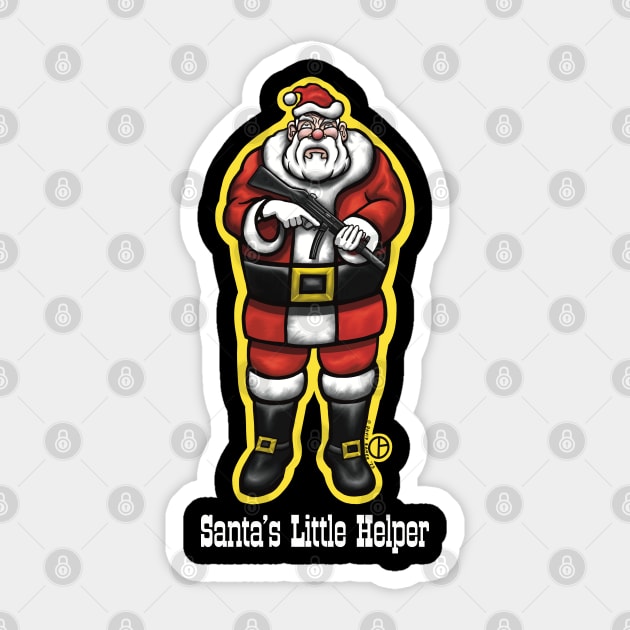 Santa Claus Sticker by Art from the Blue Room